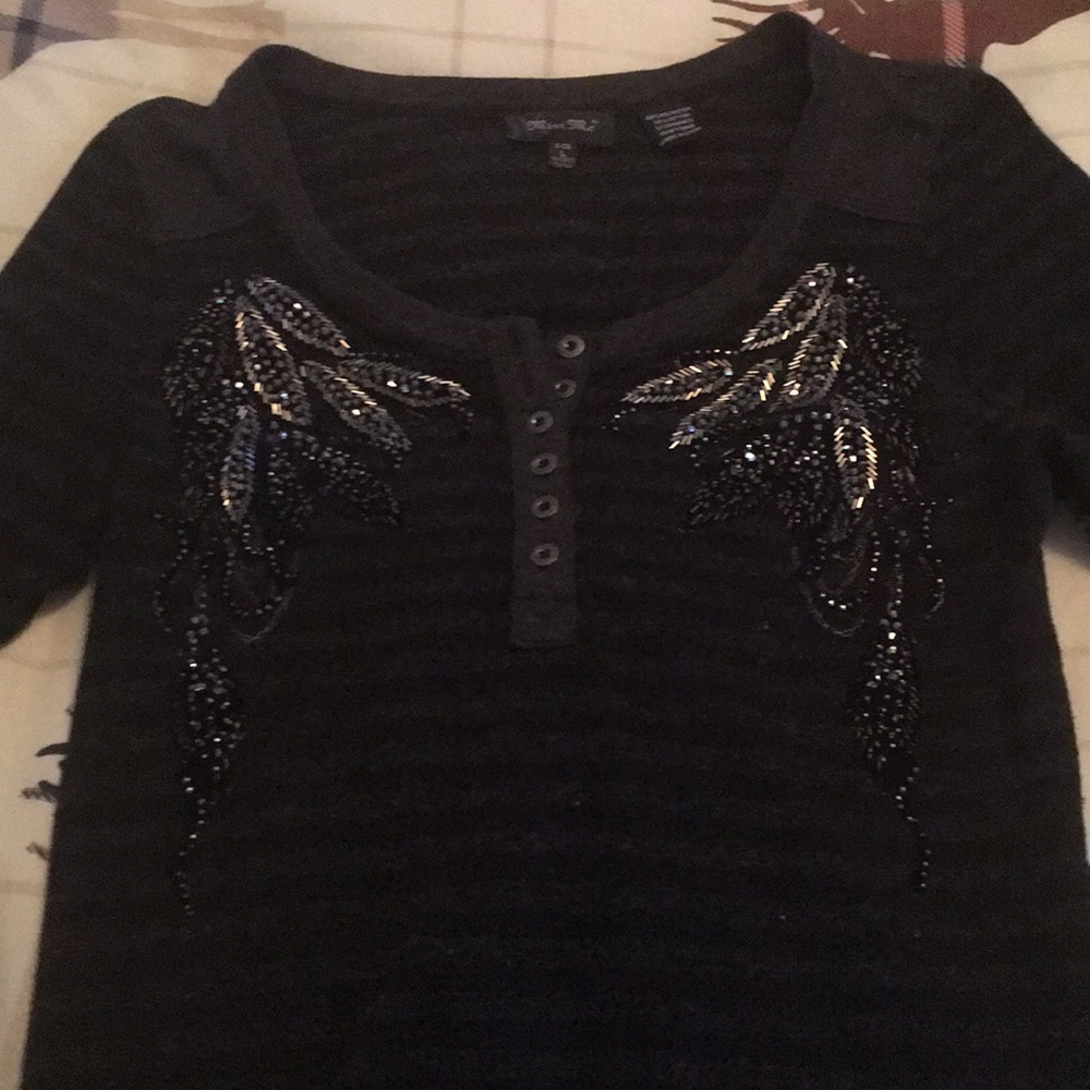 Miss Me embellished long sleeve
